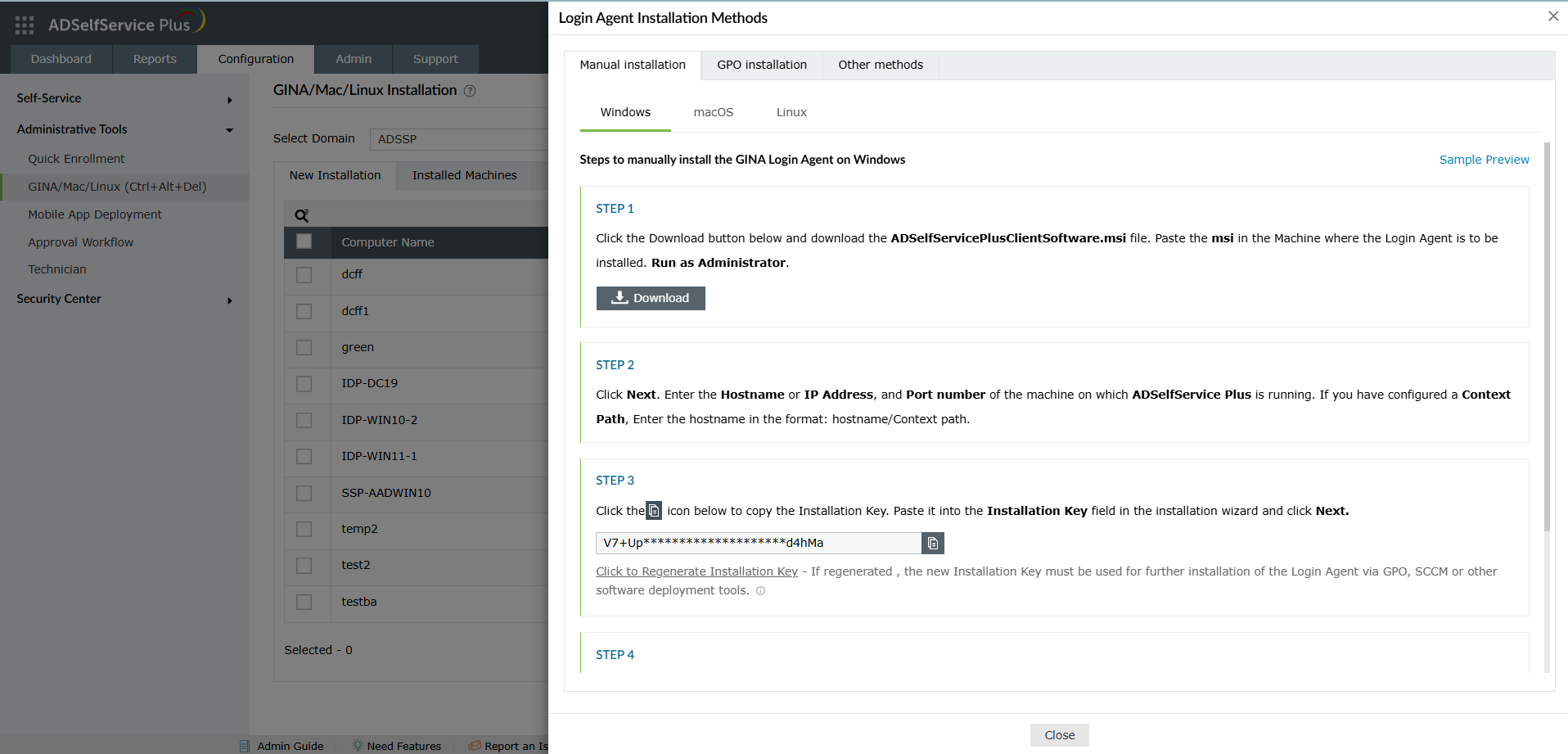 gina-mac-install-consolemode Manual installation