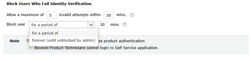 Login MFA General technician settings in ADSelfService Plus